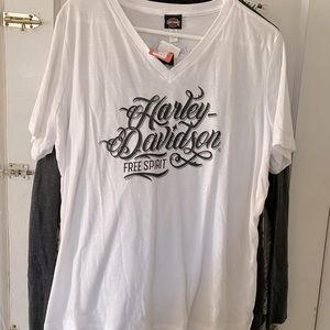 Ladies Harley Davidson V neck